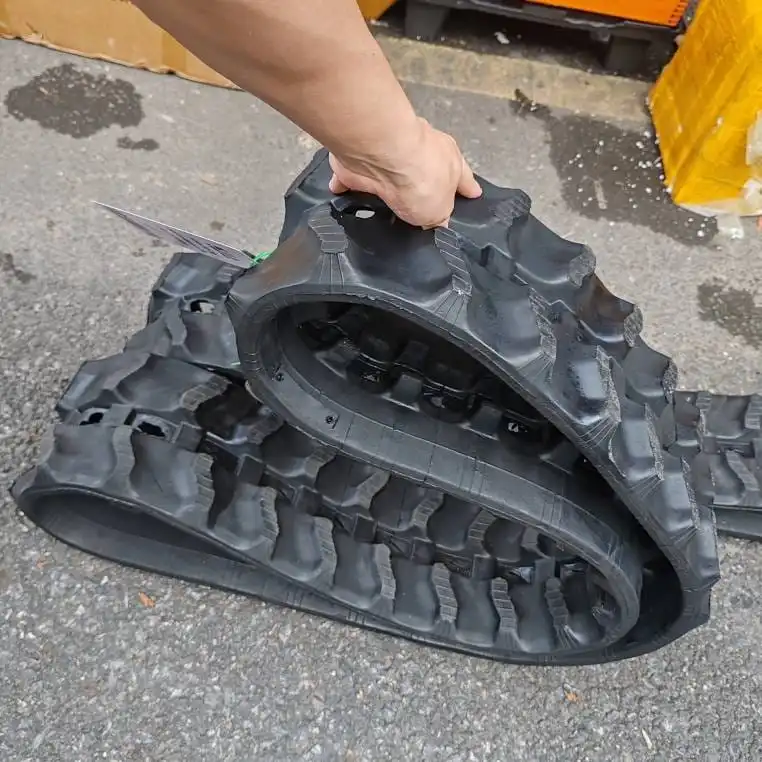 Orugas de goma para miniexcavadoras - detalle