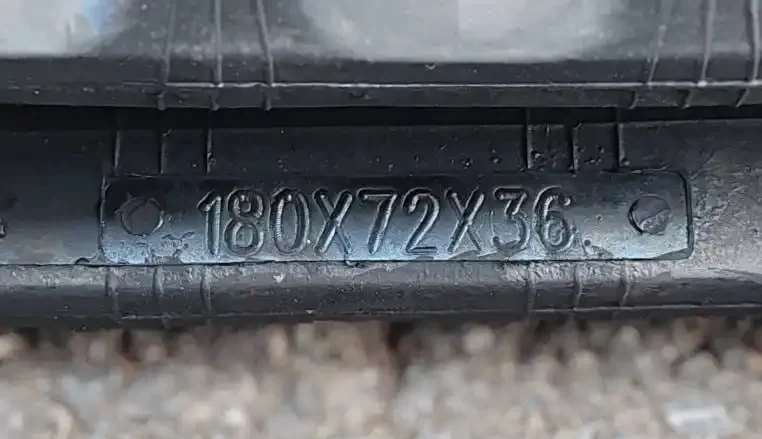 Orugas de goma para miniexcavadoras - nomenclatura